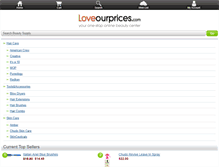 Tablet Screenshot of loveourprices.com